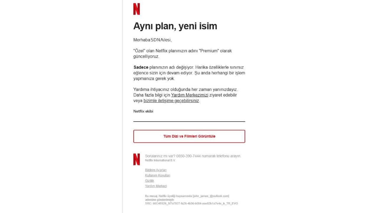 Netflix’ten kritik karar: O paketin ismi değişti!